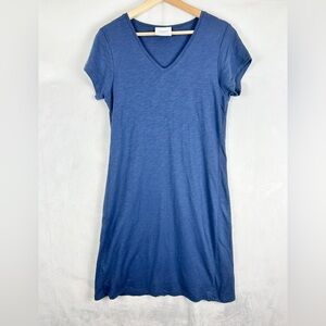 GARDEL by MOORE Steffi Dress Blue Size XS Cotton T‎ Shirt Coastal Summer Relaxed